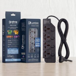 Luminex 5-Meter Heavy Duty Multi-Plug Extension Socket (2500W Max)